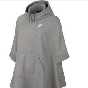 NEVER WORN!!! NIke fleece woman’s hooded poncho